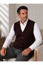 Men's Middle-Aged and Older Knitwear Knitted Acrylic Buttoned Winter Dad Vest 2050 - 4