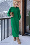 Mina Balloon Sleeve Knitwear Dress - Light Green