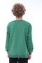 Unisex Basic Plain Green Color 100% Cotton Sweatshirt - 3