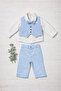 Baby Boy Vest, Shirt, Bow Tie Mevlüt Wedding Suit - 2