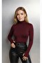 Round Neck Women's Long Sleeve Stretch Fabric Bodysuit with Toes