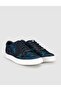 Knitwear Blue Lace-Up Men's Casual Shoes - 2