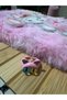Cute Cartoon Pink Cat Figured Children's Ring with Colorful Eyes – Fixed Size Resin Jewelry