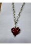 Unisex Necklace with Heart Guard Figure –Red - 60 cm - Symbolic Protection and Love Themed Accessory - 2