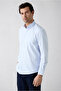 Long Sleeve Regular Fit Buttoned Collar Cotton Easy-Iron Plaid Shirt - 2