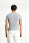 Crew Neck Slim Fit Slim Fit Cotton Corduroy T-Shirt - 5