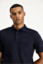 Regular Fit Cotton Embroidered Pocket Polo Neck T-Shirt - 2