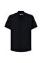 Short Sleeve Regular Fit Button Collar Linen Shirt - 2