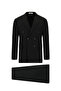 6 Drop Regular Fit Standard Cut Striped Double Breasted Suit