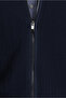 Patterned Zippered Wool Knit Vest - 7