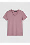 Lcwaikiki Basicpink V-Neck Women's T-Shirt - 2