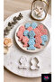 Baby Cookie Mold with Spout - Gender Reveal Party and Baby Shower Sugar Cookie Cutter - 2
