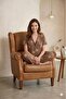 Summer Lycra Bear Patterned Women's Shirt Collar Buttoned Pajama Set. - 2