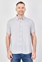Men Regular Fit Short Sleeve Solid Casual Shirt, Grey