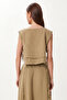 Muslin Blouse Skirt Set Lgp0013 Olive Green - 4