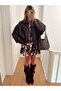 Belted Bomber Leather Jacket - 4