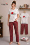 Women's Crew Neck Summer Pajama Set