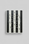 Huhu3122 Black and White Striped Football Field White Framed Painting Stadium Fan - Single Painting White Frame - 2