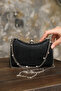 Black Laser Women's Evening Dress Wedding Bag - 2