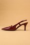 Women's Thin Heeled Patent Leather Evening Dress Shoes High Heels - 7