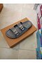 Anatomical, Flexible, Comfortable Women's Slippers with Two Buckles and Silvery Print. - 6