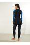 Pack of 2 - Palm Leaf Print Raglan Sleeve Burkini and Leggings Set - 5