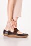 Genuine Leather Anatomical Sole Comfortable Daily Ballet Flats Usl.2210 Brown - 7
