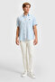 Men's Light Blue Short Sleeve Linen Blend Shirt 50319023-Vr003 - 4