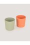 Mini Baby Cups Set of 2 Peach - Sage Green - 5