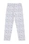 Butterfly Patterned Tights for 6-9 Years Old - Off-White - 2