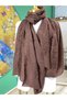 Harem Scarf Elisa Shawl Chocolate Color - 2