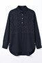 Lace Detailed Front Tunic 61640 - Dark Navy Blue - 5