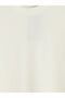 Ecru Loose Fit Basic Thick T-Shirt - 3