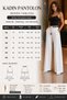 Women's High Waist Belted Front-Embellished Seasonal Wide-Letteed Fabric Pants - 5