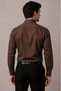 Men's Slim Fit Shirt Long Sleeve Classic Stylish Office Casual Cotton Satin Blend - 2