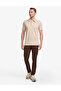 Beige Regular Fit Buttoned Polo Collar T-Shirt 50321157-Vr011 - 4