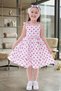 Girl's polka dot cotton ruffle sundress - 5