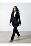 Two Mt Shop Quality Lcw Modest Black Plain Standard & Regular Women's Blazer Jacket - 2