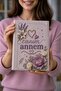 Mother's Day Gift Memory Book 31X23 Cm, Fabric Covered Keepsake Album, Special Design Notebook and Book Holder with My Dear Mom Written on It