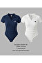 Women's Polo Neck Ribbed Lycra Premium Bodysuit