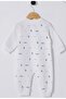 Baby boy figure printed footless jumpsuit 3-18 months white - 2
