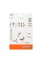 Starter Set, 1/2 inches, Black/Orange - 4
