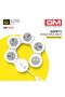 GM 3276 Power Strip with 2 USB 3.1A, Master Switch, 4 International Socket, Safety Shutter, 1.8 - 2