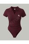 Body-Hugging Polo Neck Ribbed Lycra Premium Bodysuit [Summer Trend'26]