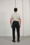 Men's Basic Zippered Polo Collar T-Shirt - 7