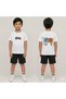 Boys' and Girls' T-Shirt and Shorts Set 100% Cotton Summer Comfortable Fit Printed T-Shirt Children's Combination
