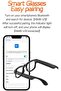 V3 Smart Glasses – Bluetooth Calling, Dual Lenses (Blue Light & UV Sunglasses) - 4