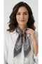 Unisex Gray Shawl Patterned Bandana |   Daily Hair Accessory, Neck Gaiter, and Outdoor Scarf - 3