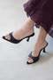 Franco Women's Heeled Leather Sandals Black - 2