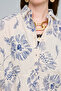 Women's Large Floral Embroidered Sequin Embroidered Oversized Shirt - 2